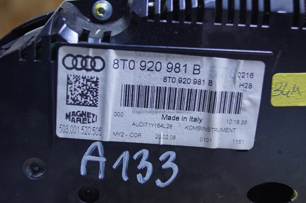 фото №12, Счетчик приборная панель audi a5 8t 8t0920981b