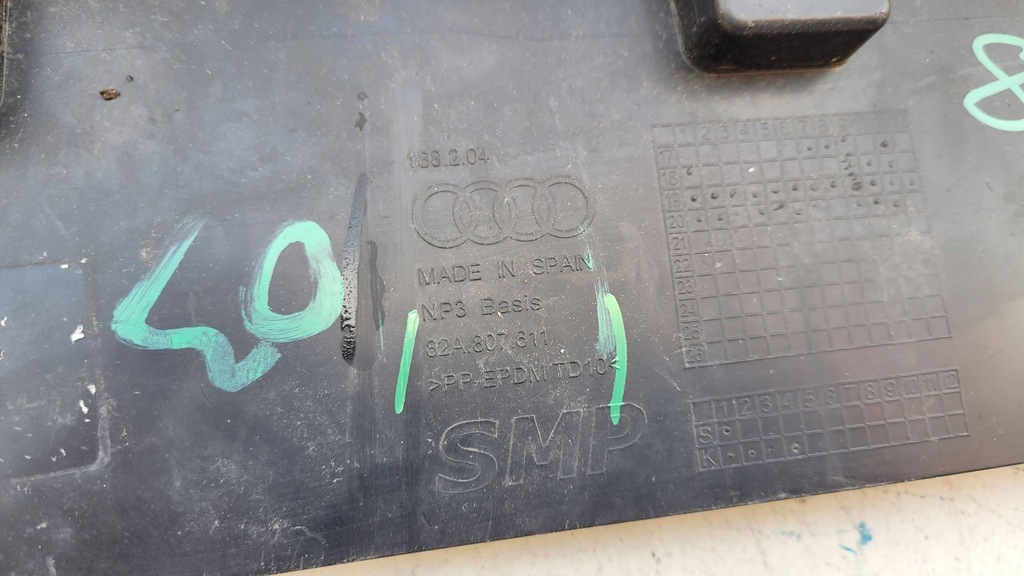 фото №8, Audi a1 защита спойлер pod бампер передний перед 82a807611