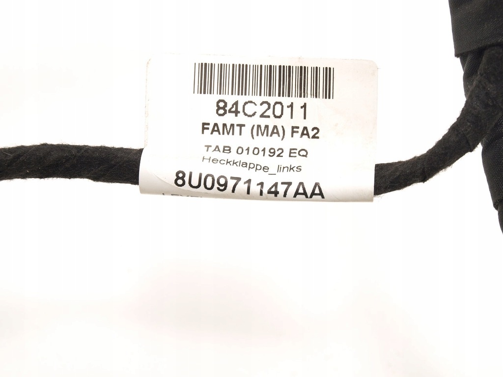 фото №8, Volkswagen group audi q3 жгут крышки багажника левый задняя 8u0971147