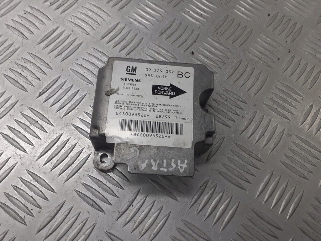фото №1, Модуль подушка безпеки opel astra g 09229037