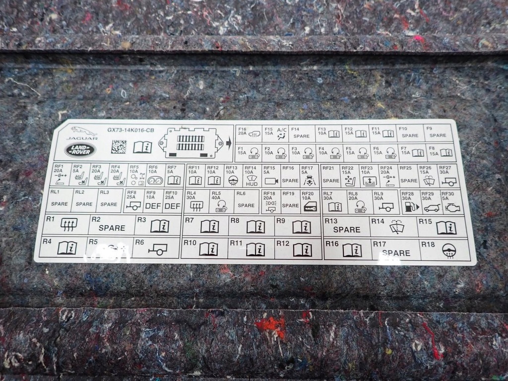 фото №7, Обшивка обивка багажника правая hk83-45430-ae jaguar f-pace x761 20r