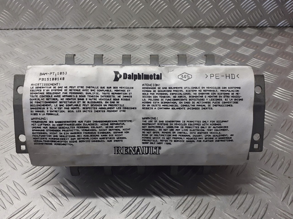 фото №1, Подушка подушка безопасности пассажира renault clio iii 1.5 dci 8200303498
