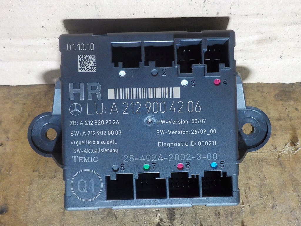 фото №1, Модуль дверь правый задняя mercedes w212 sedan