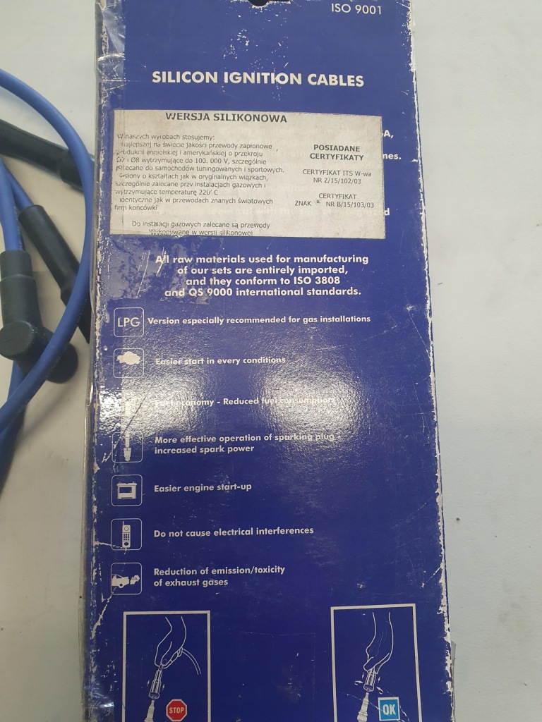 фото №6, Провода зажигания sentech 8361 fiat uno 1.1 86-93