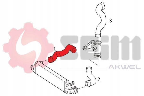 Шланг інтеркулер 981852 seim Оригінал