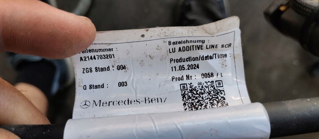 фото №7, Шланг wąż труба adblue mercedes e klasa w214 a2144703201