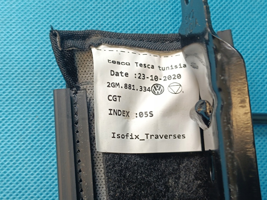 фото №8, Vw golf viii variant 2021 r кронштейн детское кресло детского isofix 2q0881545