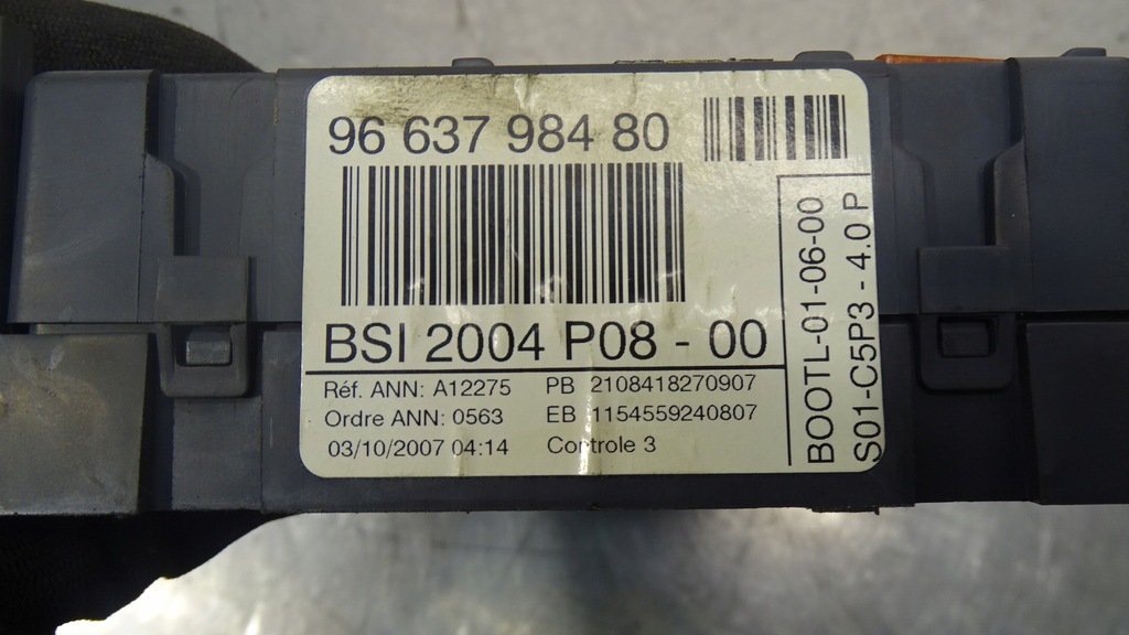 фото №7, Модуль bsi peugeot 207 1.6vti sw