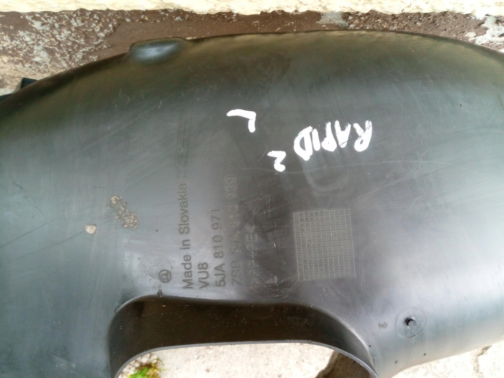 фото №4, Подкрылок seat toledo iv skoda rapid задняя oryg.