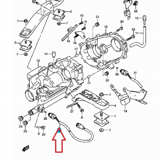 фото №15, Датчик редуктор jimny sn413 sn415 37680-76j01