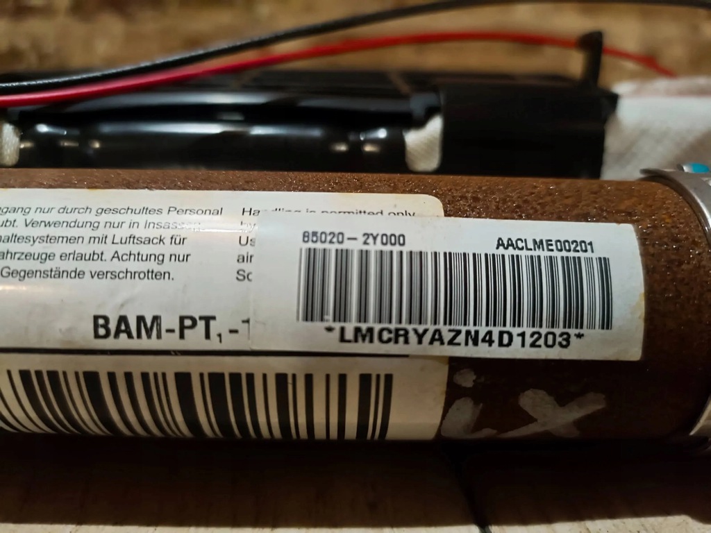 фото №5, Шторка безопасности воздушная подушка безопасности правая 85020-2y000 hyundai ix35 2010/2015 rok