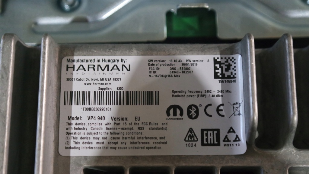 Дисплей навігація alfa romeo 156146840 harman в Україні