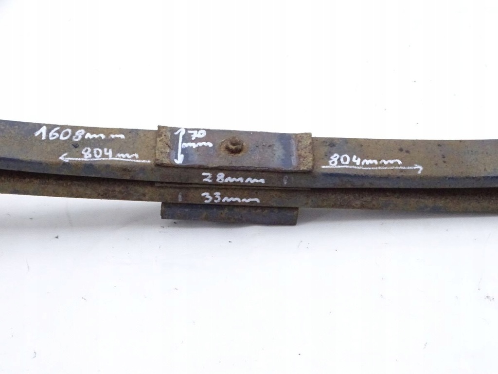 фото №4, Iveco eurocargo 02-15 рессора задняя 2 щетка 7 cm