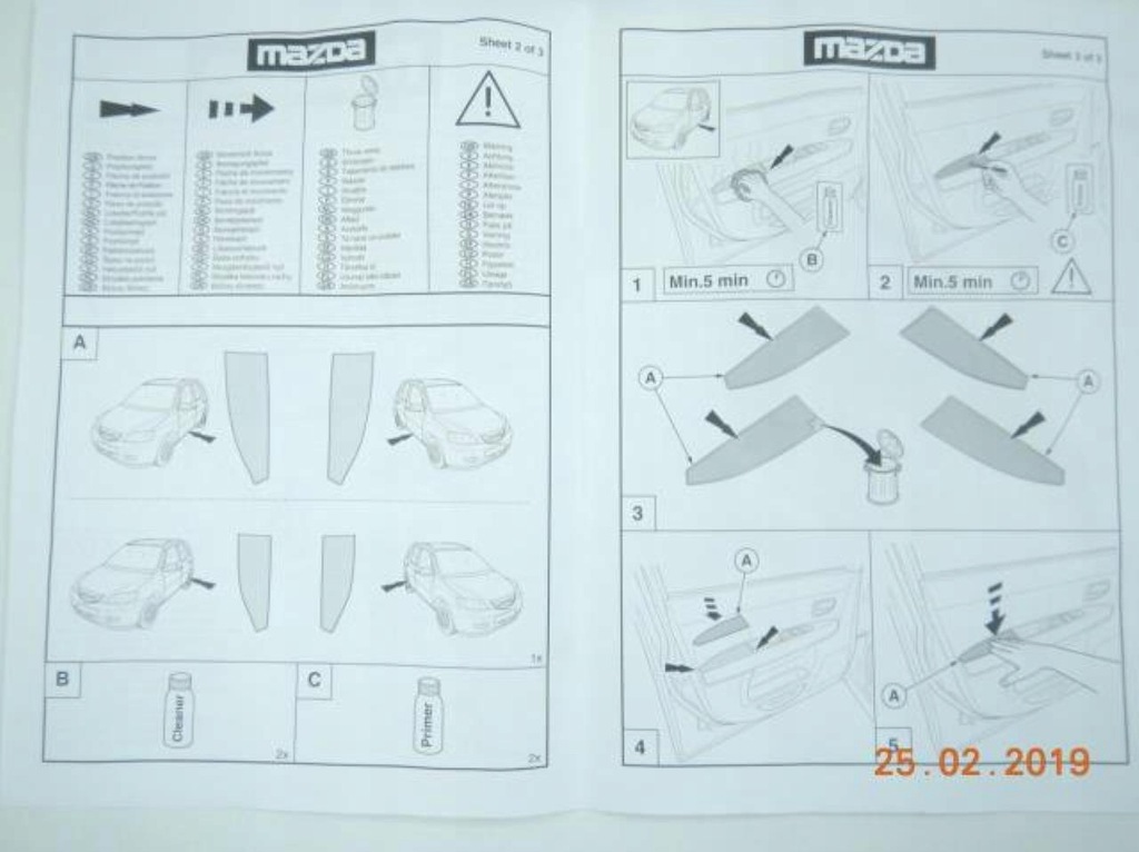 фото №13, Защита молдинг накладка порог mazda 2 dy 03-07