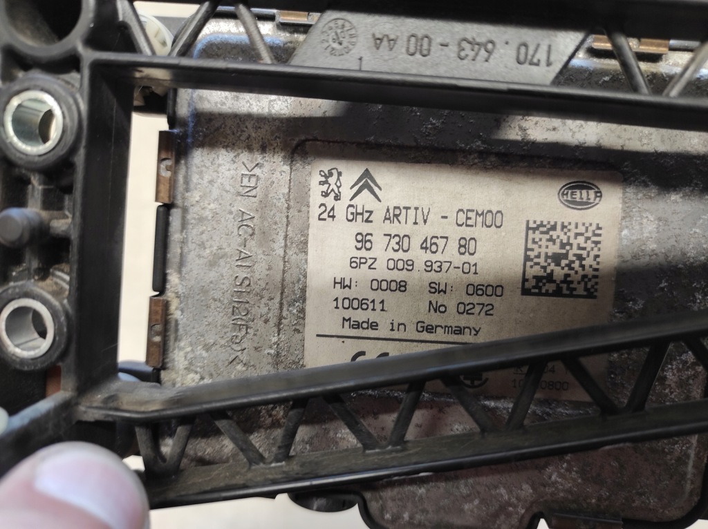 фото №4, Peugeot 5008 1 i 09- радар acc 9673046780
