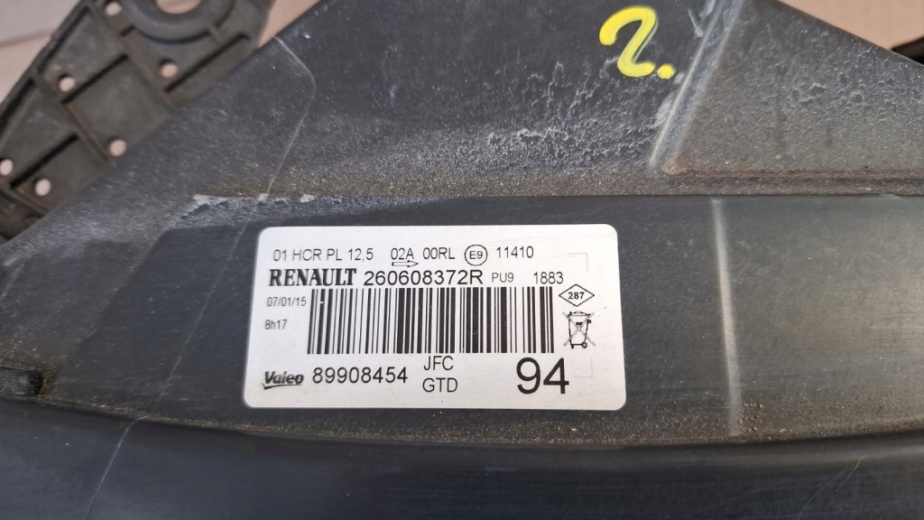 фото №5, Фара лампа перед renault espace v 260108498r , 260608372r jak nowa