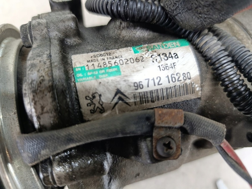 фото №7, Насос, компрессор кондиционера peugeot 508 i sw 9671216280 sd6c12 sanden
