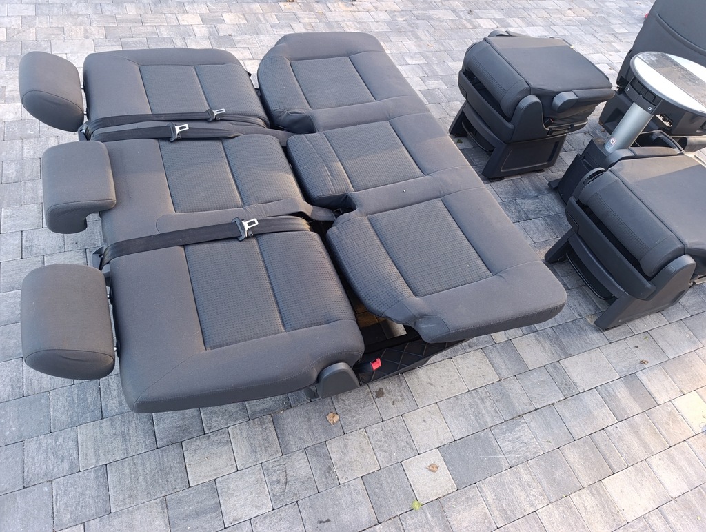 фото №10, Vw t5 t5 lift t6 заднее сиденье трёхместная multivan трёхместное сиденье кровать antarcyt