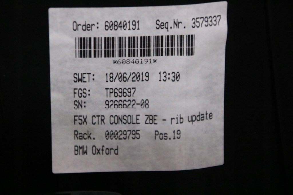 фото №8, Mini f55 f56 f57 тунель середній консоль чорний 9266622