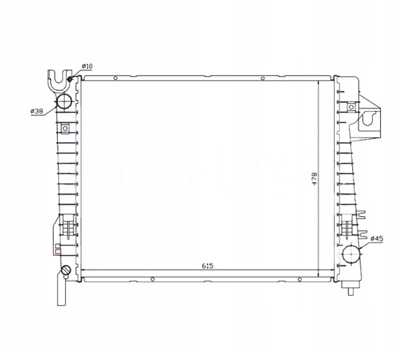 фото №1, Радіатор dodge ram 02- 52030191ab nowa