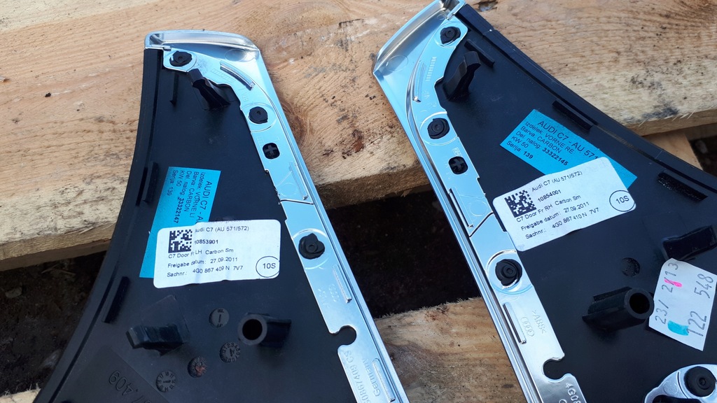 фото №14, S6 c7 4g a6 rs6 накладки декоративные декоры карбон дверь