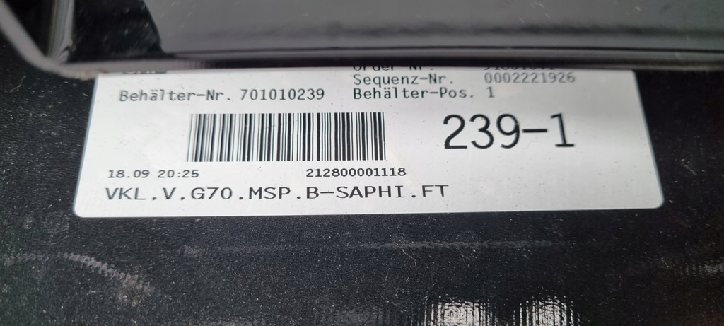 фото №15, Bmw 7 i7 g70 m-pakiet бампер перед оригинал b162