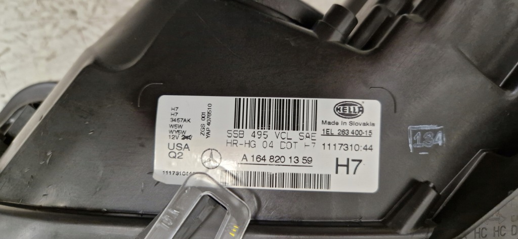 фото №8, Mercedes gl x164 a164 usa лампа перед передняя левая линза 2006-2012r