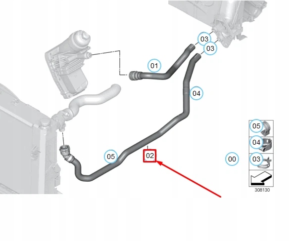 фото №9, Bmw 1 f20 патрубок зворотний теплообмінника обігрівача 64219243891 9243891