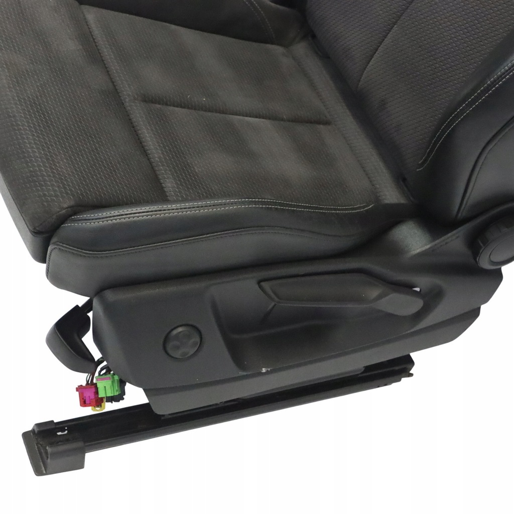 фото №10, Audi q5 mk2 fy сидіння sport передній лівий з підігрівом s-line напівшкіра чорно szary