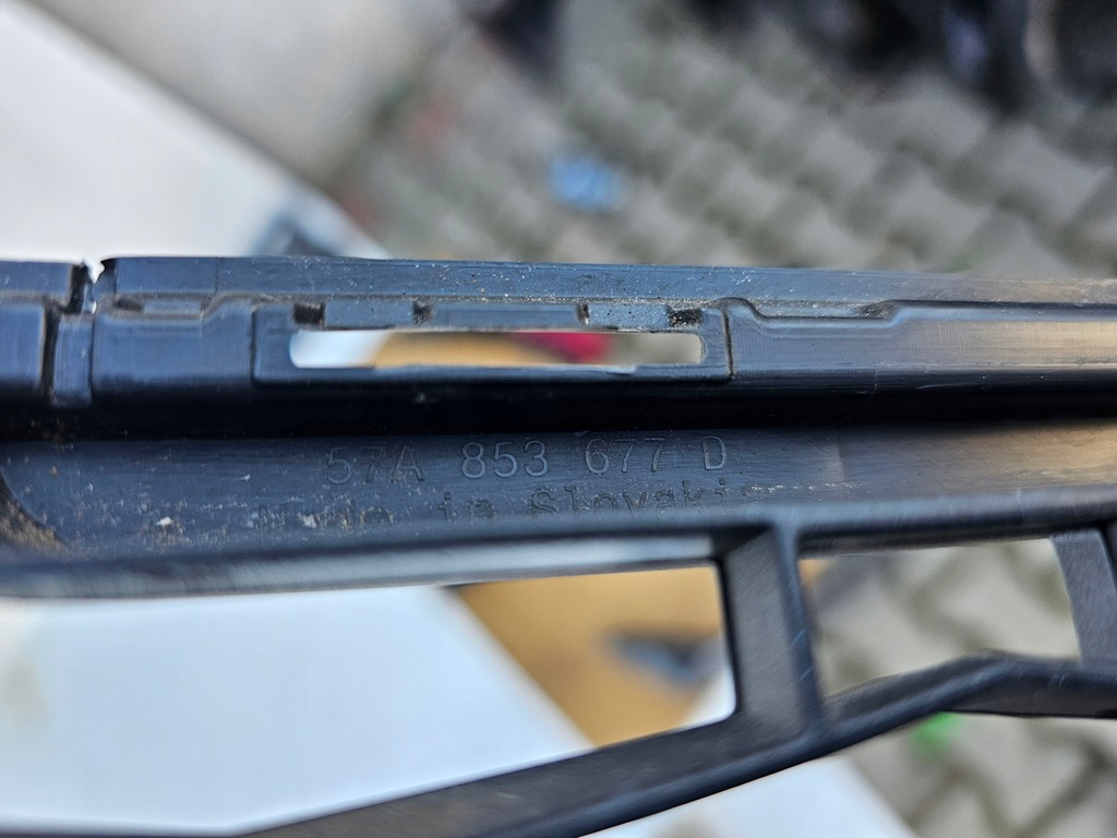 фото №13, Dół бампера спойлер бампер решётка skoda karoq lift 2021- 57a перед