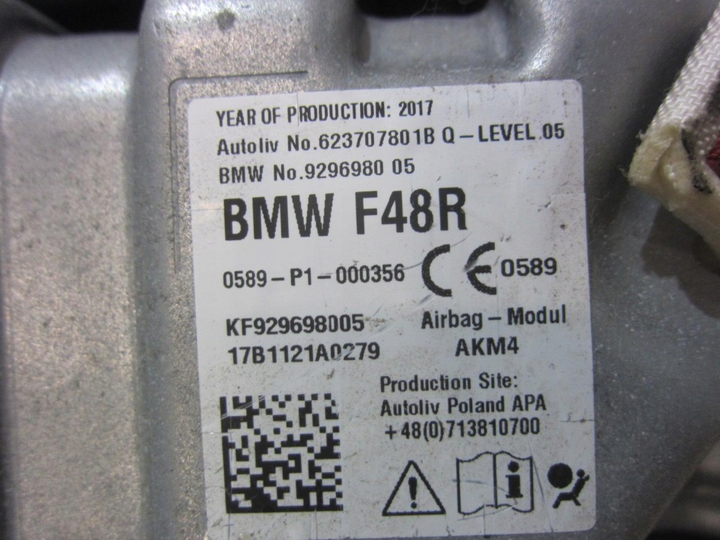 фото №14, Bmw x1 f48 панель приладів приладова панель  подушка безпеки натягувачі mocca коричнева 6969854