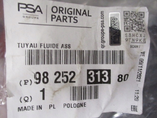 фото №11, Citroen c3 1.6 шланг кондиціонера 9825231380