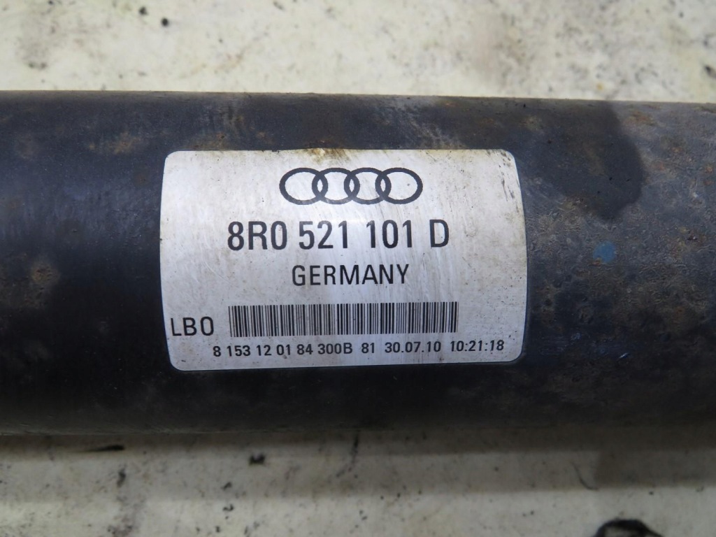 фото №4, Wał приводной audi q5 8r 2.0 tdi 4x4 8r0521101d