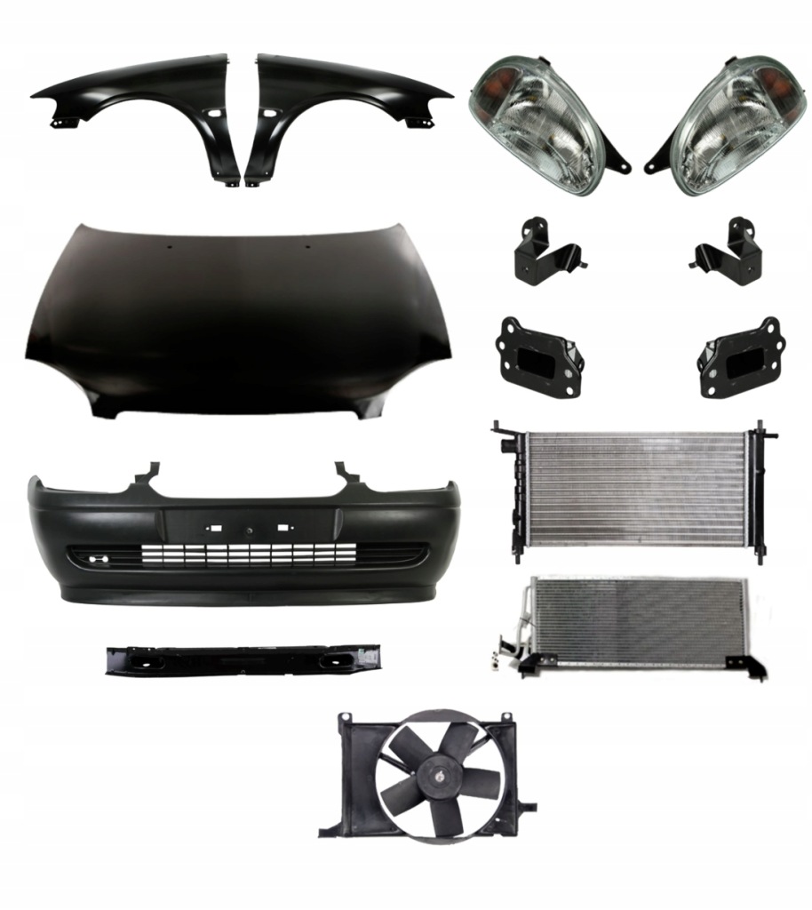 фото №1, Opel combo b lift 97-00 бампер капот крила