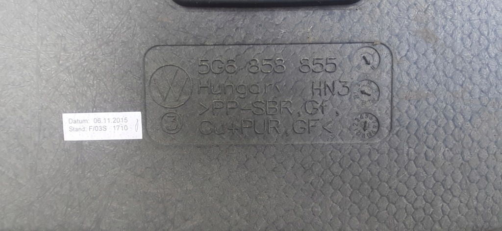 фото №11, Полка задняя 5g6858855 vw golf vii 2016rok