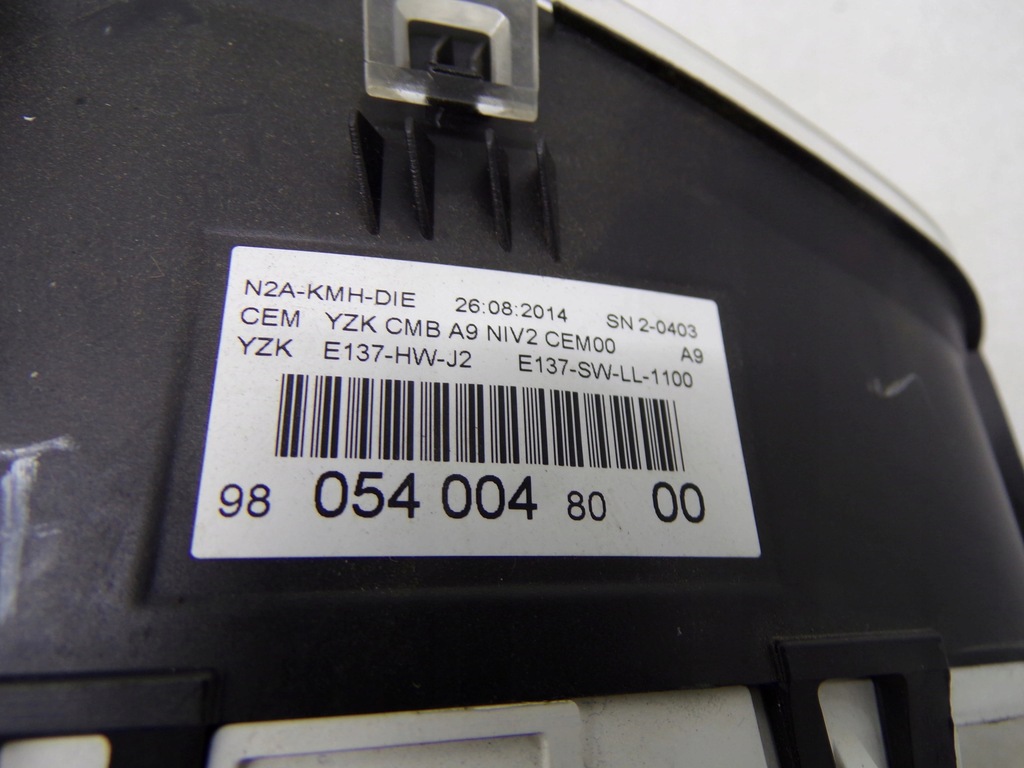 фото №8, Счетчик приборы peugeot 208 9805400480 org fv