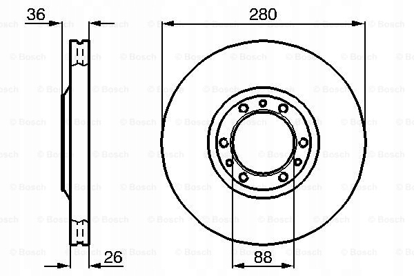 фото №3, Тормозные диски тормозные колодки перед bosch opel frontera b 2.2 dti