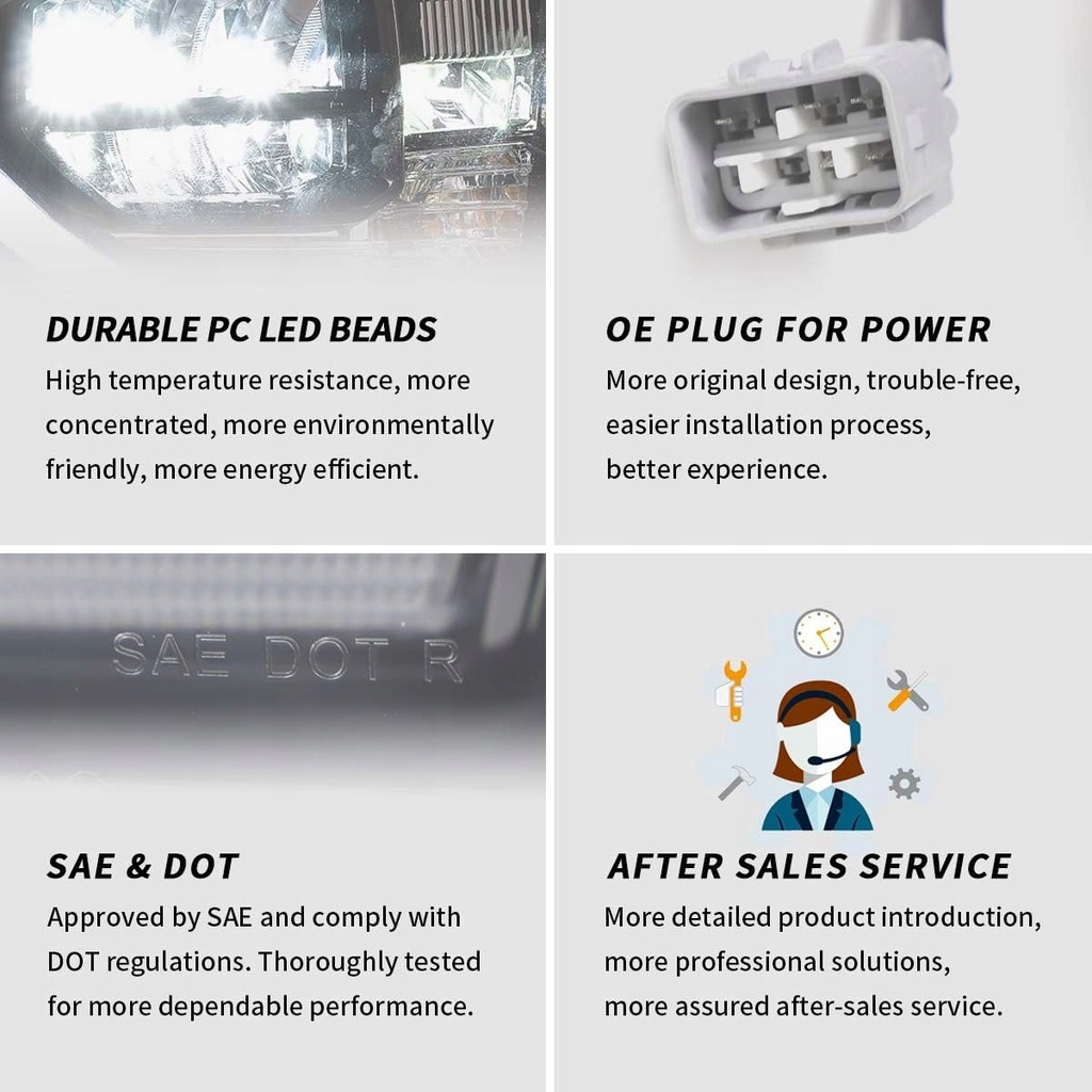 фото №11, Toyota tundra 2014-2018 лампа лампы чёрные левая + правая комплект с led vland