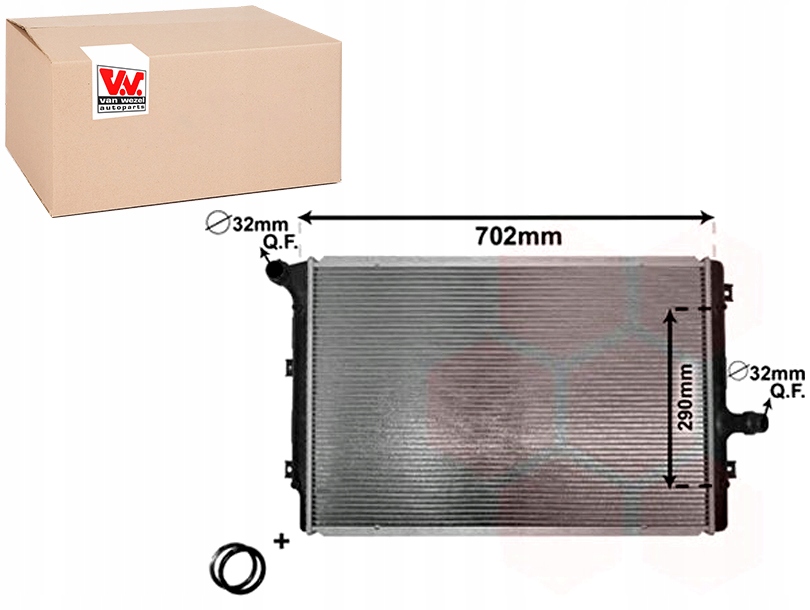 Купить Радиатор воды seat altea 1.6 tdi 5p1