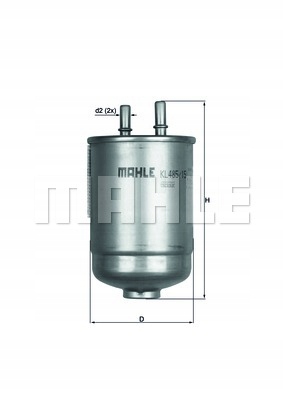 Knecht фільтр пального kl485/15d renault megane cc Доставка