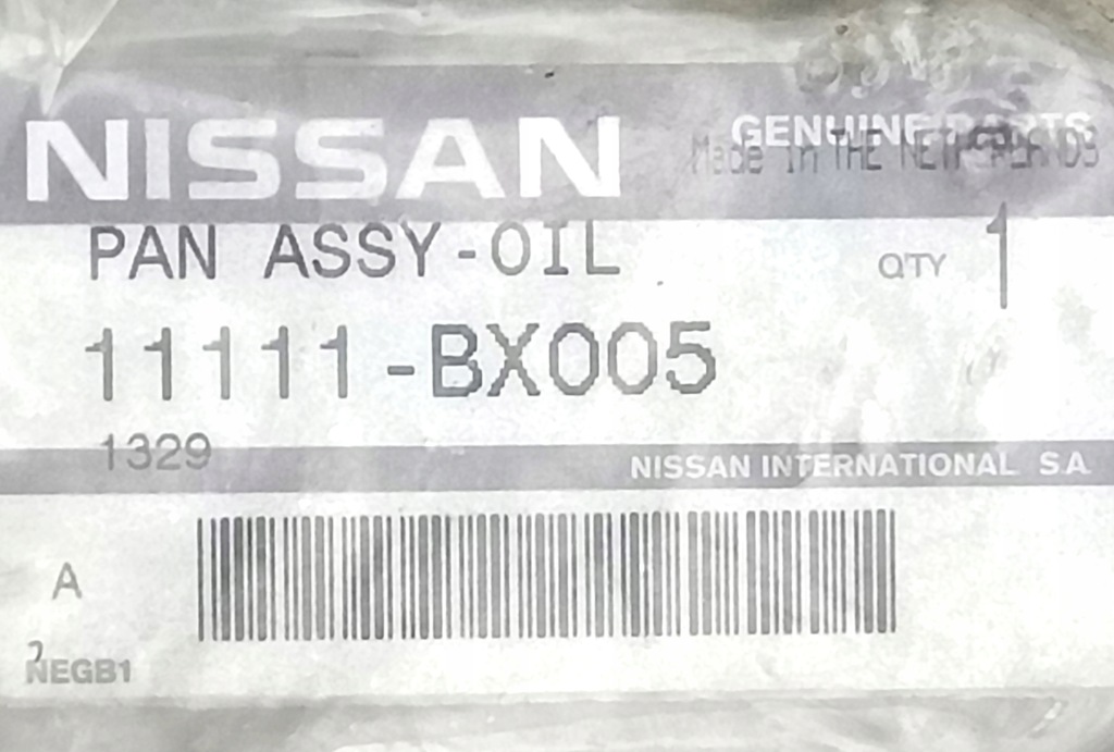 фото №7, Піддон піддон масляна двигуна nissan note e12 micra k12 1.2 бензин nowa оригінальний номер