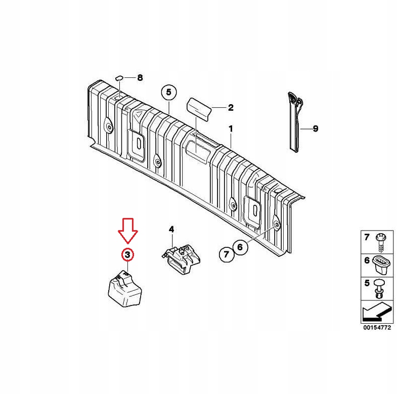 фото №10, Bmw 3 e90 e92 попередження triangle кронштейн 51477131760