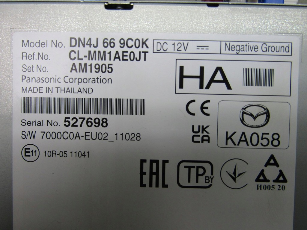 фото №9, Mx-30 22r модуль радио радио navi блок управления europa dn4j669c0k cl-mm1ae0jt