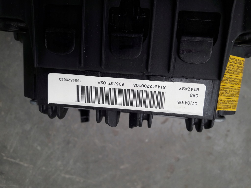 фото №8, Приборная панель консоль подушки безопасности ремни датчик kpl lancia musa