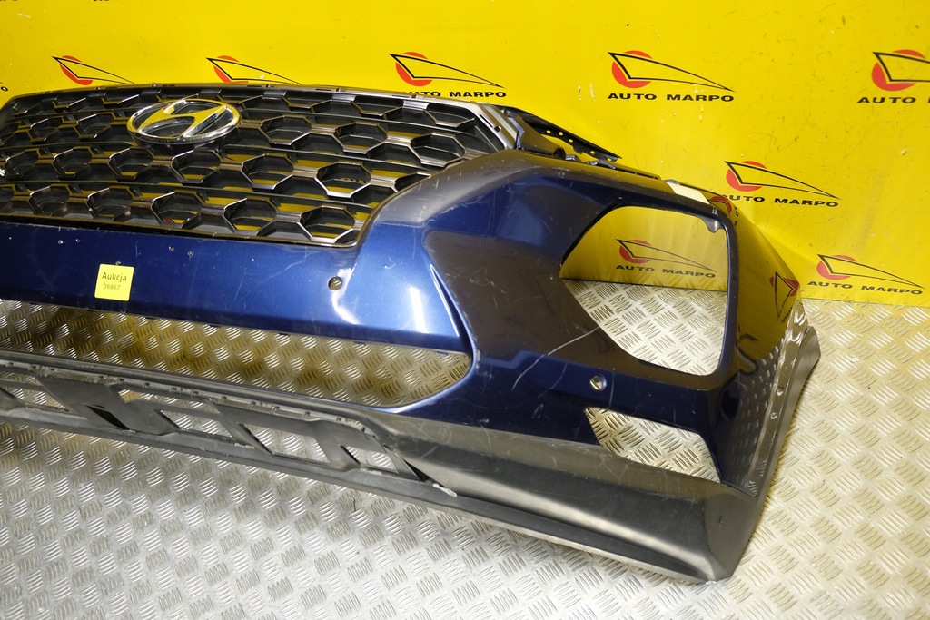 фото №13, Hyundai santa fe 2018 2019- бампер перед решётка радиатора