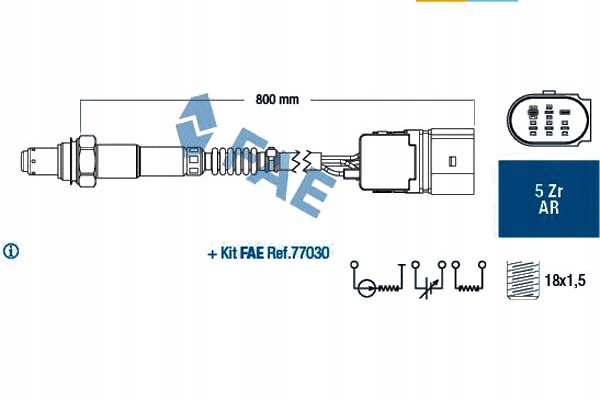 фото №1, Fae 75357 датчик лямбда-зонд