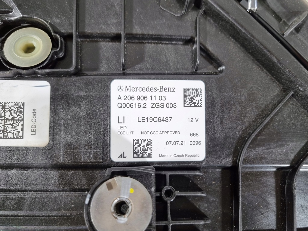 фото №12, Mercedes c-klasa w206 full led лампа ліва права