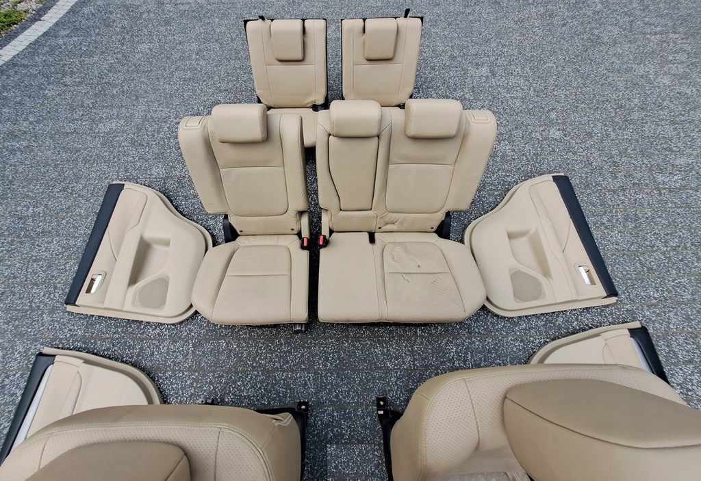 фото №13, Mitsubishi outlander 3 iii 2.2 di-d 2014 сидіння обшивки шкіра комплект