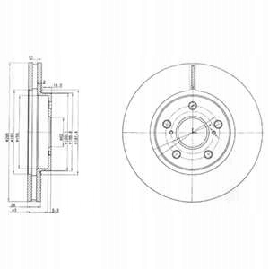 фото №3, Тормозные диски тормозные колодки перед delphi toyota previa ii