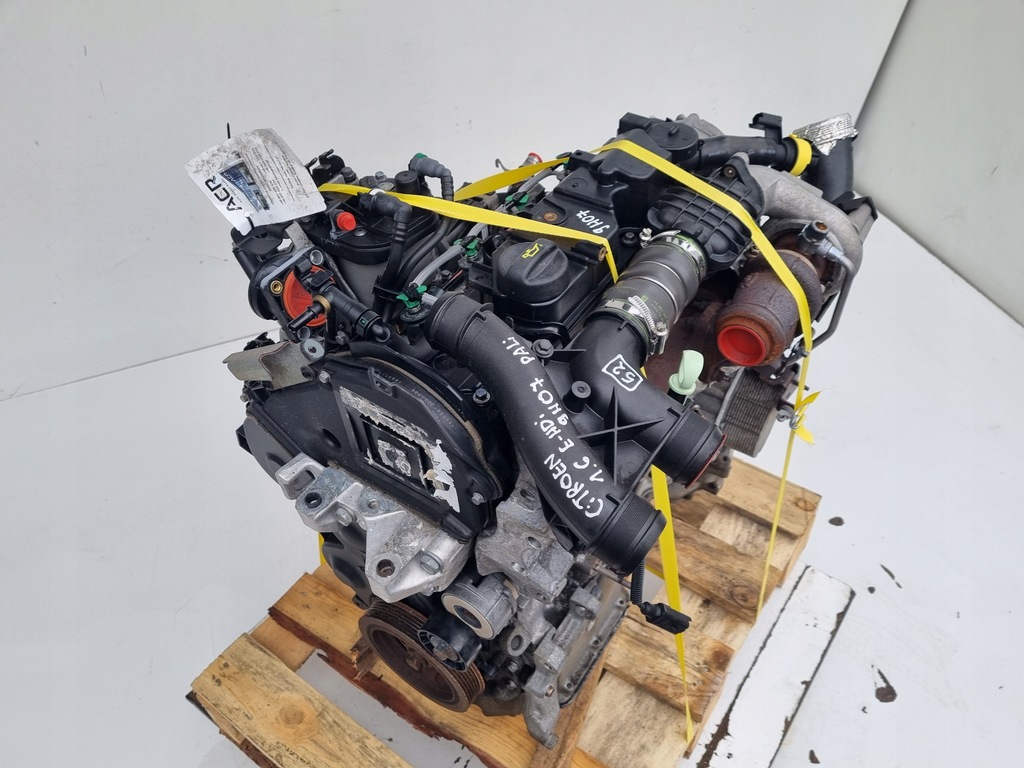 фото №11, Двигатель комплект fiat scudo ii 1.6 hdi mj m-jet multijet 90km 141tyś 9hm 9h07